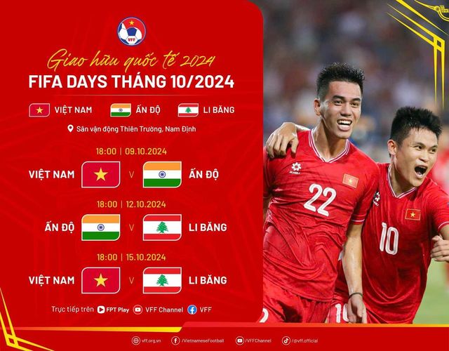 Đội tuyển Việt Nam chốt lịch đấu FIFA Days tháng 10, dấu hỏi Nguyễn Xuân Son - Ảnh 2.