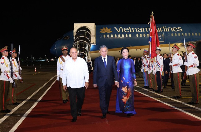 Tổng Bí thư, Chủ tịch nước Tô Lâm đến La Habana, bắt đầu thăm cấp Nhà nước Cộng hoà Cuba - Ảnh 1.